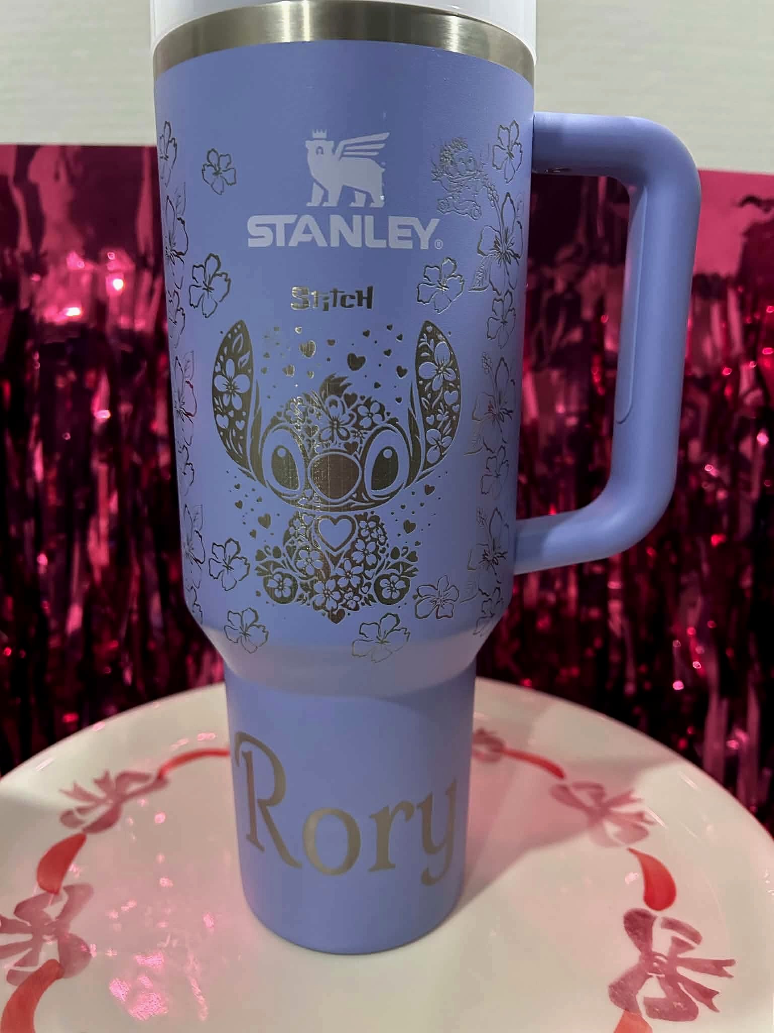 Custom laser engraved tumbler