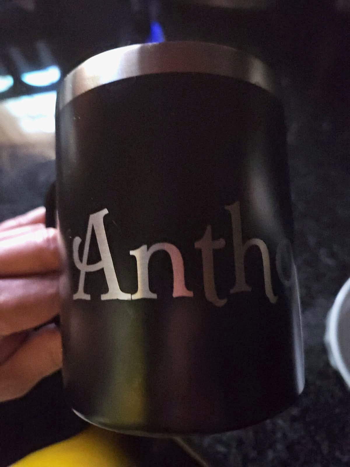 Custom laser engraved drinkware